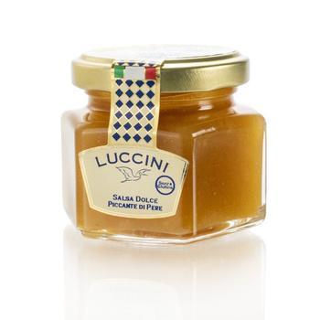 SOS LUCCINI SALSA DI PERE - WŁOSKI SOS MUSZTARDOWY Z GRUSZKĄ DO SERÓW I WĘDLIN 120G