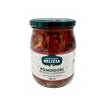 POMIDORY SUSZONE W OLEJU DELIZIA 580ML