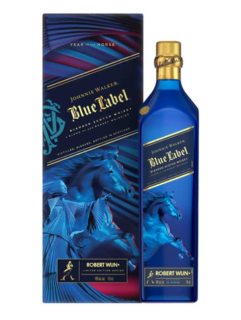 WHISKY JOHNNIE WALKER BLUE LABEL YEAR OF THE HORSE X ROBERT WUN 2026 40% 0,7L