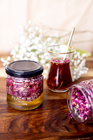 PŁATKI RÓŻY W MIODZIE 220G