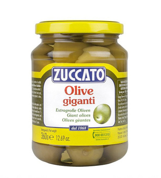 OLIWKI ZUCCATO OLIVE VERDI GIGANTI - OLIWKI Z PESTKĄ 360G