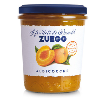 DŻEM ZUEGG CONFETTURE EXTRA DI ALBICACCHE - DŻEM MORELOWY Z KAWAŁKAMI OWOCÓW 320G