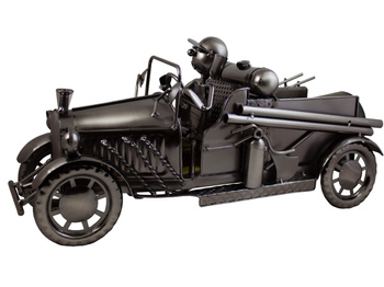 STOJAK METALOWY NA BUTELKĘ 0,75 L.\"AUTO STRAŻ\"