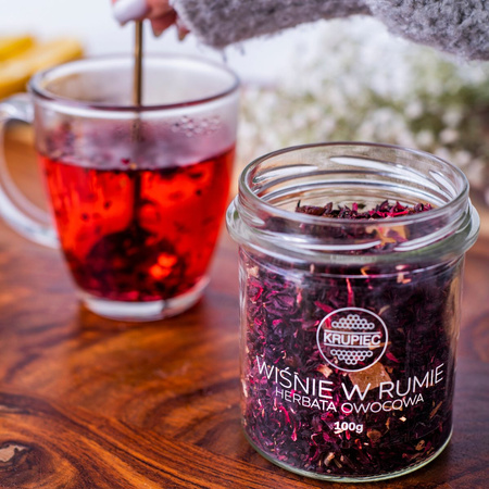 HERBATA WIŚNIE W RUMIE 100G