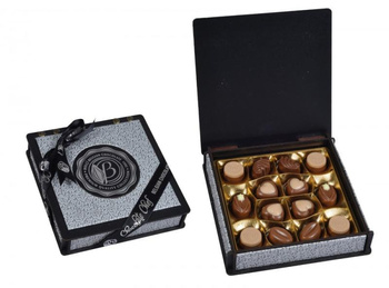 CZEKOLADKI BOLCI WOOD&LEATHER SILVER BOX 170G