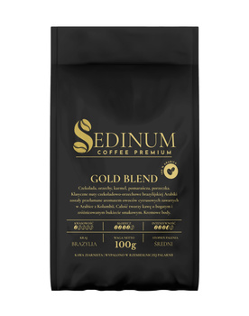 KAWA ZIARNISTA SEDINUM CAFFEE PREMIUM GOLD BLEND 100G 100% ARABICA