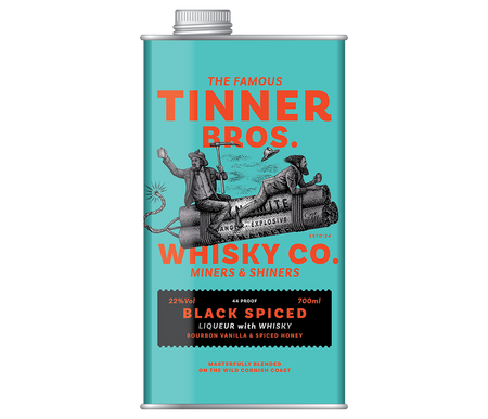 LIKIER TINNER BROS BLAC SPICED WHISKY 0,7L 22%