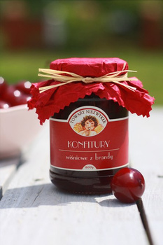 KONFITURY CZEKOLADOWE WIŚNIE Z BRANDY 200G