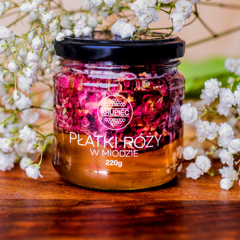 PŁATKI RÓŻY W MIODZIE 220G