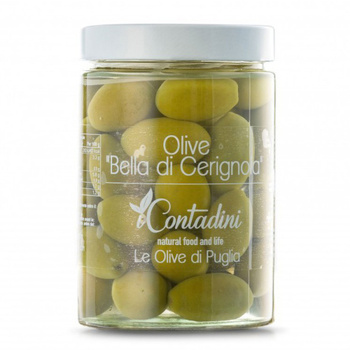 OLIWKI ICONTADINI BELLA DI CERIGNOLA - APULIJSKIE DUŻE OLIWKI Z PESTKA 550G