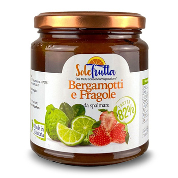 MARMOLADA SOLEFRUTTA MARMELATTA DI BERGAMOTTI E FRAGOLE - MARMELADA Z BERGAMOTKI I TRUSKAWEK 340G