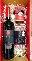 ZESTAW UPOMINKOWY Z WINEM STETTYN PINOTAGE