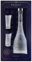 WÓDKA PRAVDA 0,7L 40% + DWA KIELISZKI